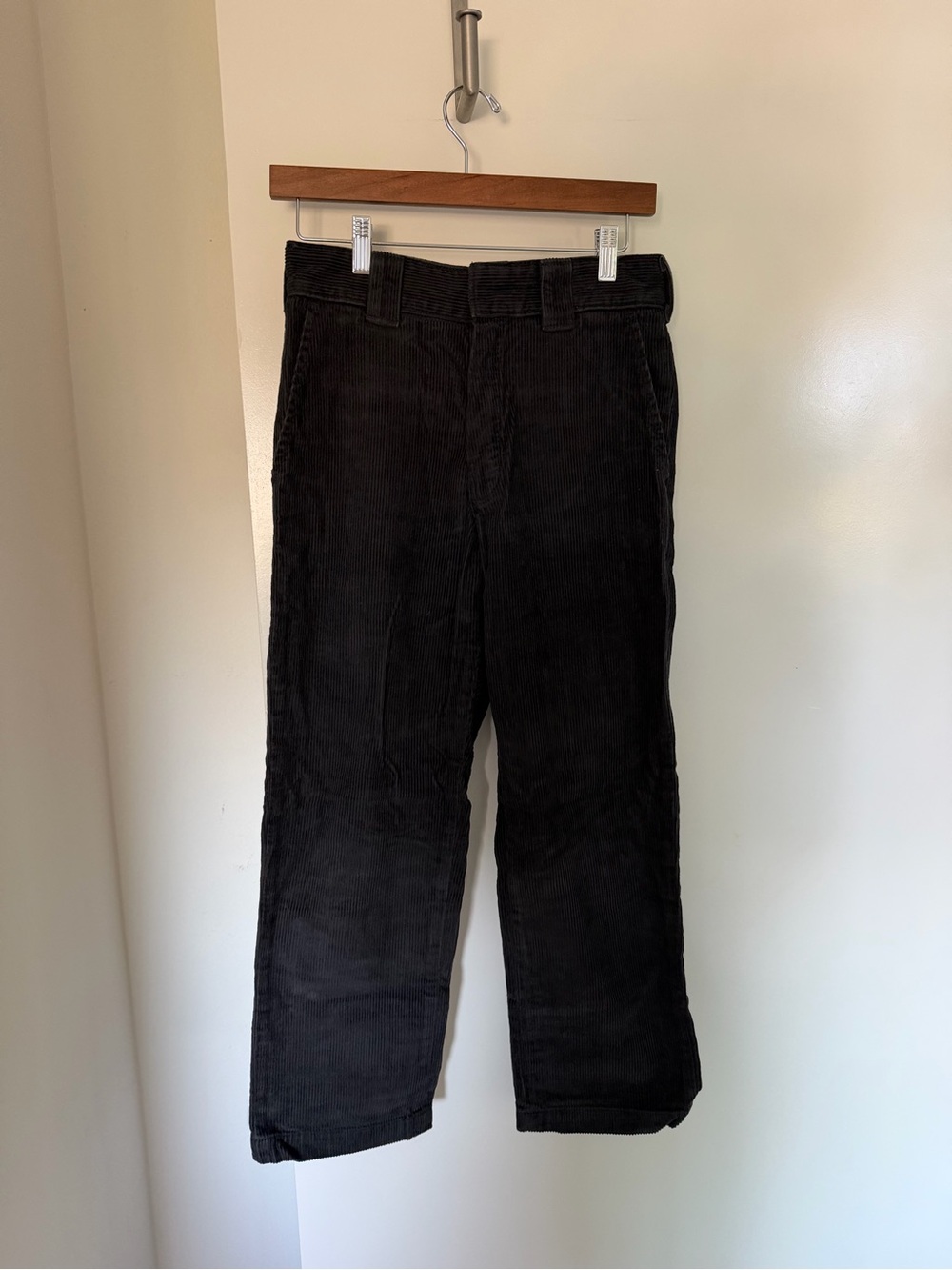 Dickies Black Corduroy Straight-Leg Work Pants
